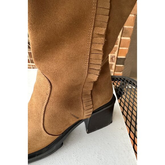 Unlisted Brand Women's Leather Upper Tan Mid Heel Boots w/Side Zip Size 8M-READ - Picture 15 of 16
